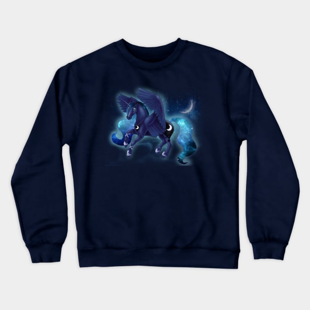 Princess Luna Crewneck Sweatshirt by Unicornarama